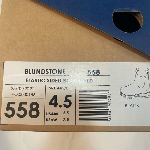 Blundstone 558 women's Black Chelsea Boots size 7.5 - Picture 3 of 4